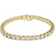 14K Yellow 10 CTW Lab-Grown Diamond Link 7 1/4' Bracelet