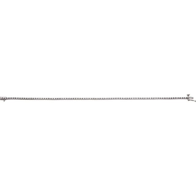 14K White 7/8 CTW Lab-Grown Diamond Line 7 1/4' Bracelet