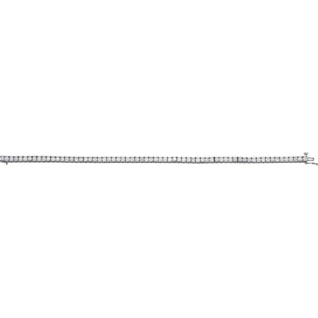 14K White 4 CTW Lab-Grown Diamond Line 7 1/4' Bracelet