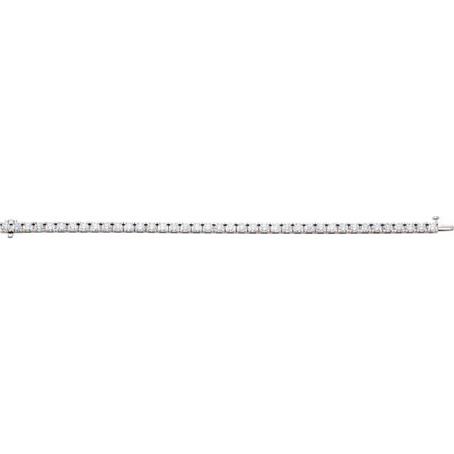 14K White 9 CTW Lab-Grown Diamond Line 7 1/4' Bracelet