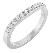 14K White 1/4 CTW Natural Diamond Matching Band