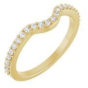 14K Yellow 1/5 CTW Natural Diamond Matching Band