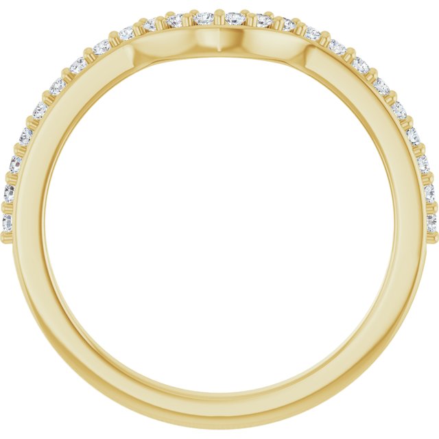 14K Yellow 1/5 CTW Natural Diamond Matching Band