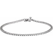 14K White 7/8 CTW Lab-Grown Diamond Line 7 1/4' Bracelet