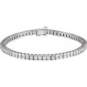 14K White 4 CTW Lab-Grown Diamond Line 7 1/4' Bracelet
