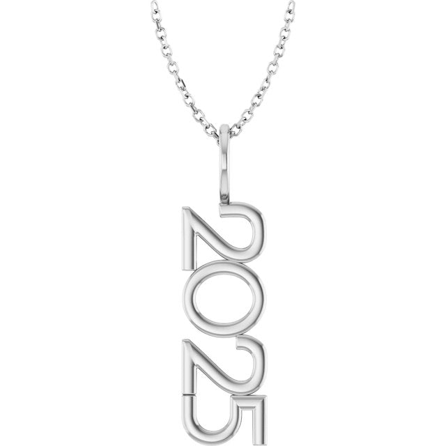 Sterling Silver 2025 Year 16-18' Necklace