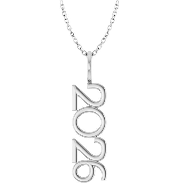 Sterling Silver 2026 Year 16-18' Necklace