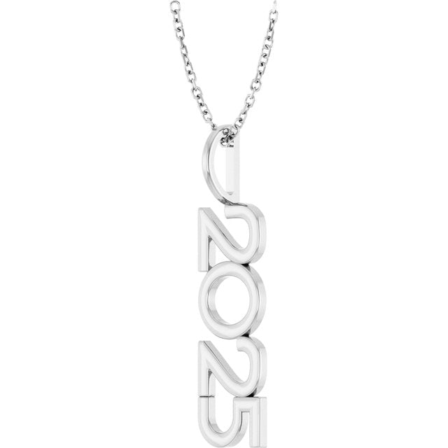 Sterling Silver 2025 Year 16-18' Necklace