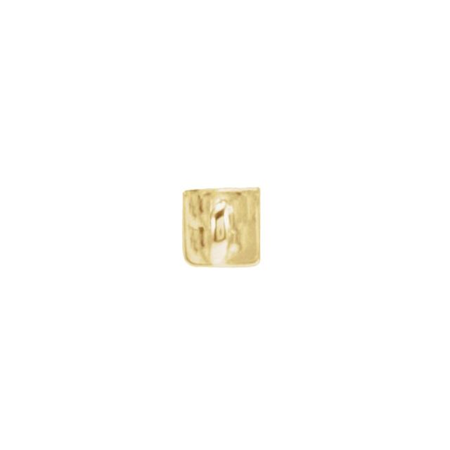 14K Yellow Engravable Four-Sided Bar Necklace Center