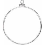Sterling Silver Coin Frame Bezel Dangle for 38.5x3 mm Coin