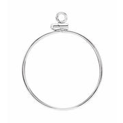 Sterling Silver Coin Frame Bezel Dangle for 26.4x1.7 mm Coin