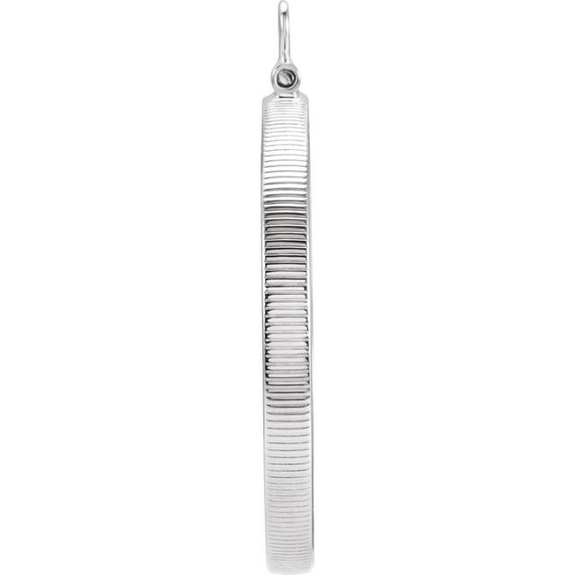 Sterling Silver Coin Frame Bezel Dangle for 36x2.8 mm Coin