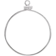 Sterling Silver Coin Frame Bezel Dangle for 36x2.8 mm Coin