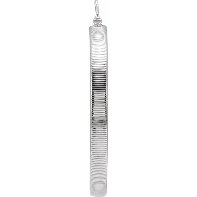 Sterling Silver Coin Frame Bezel Dangle For 40.6x3 Mm Coin