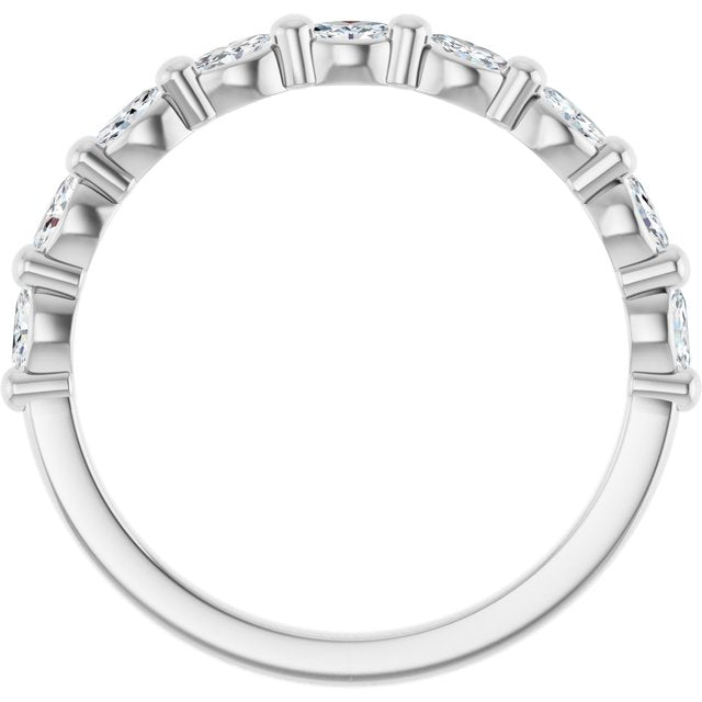 14K White 1/4 CTW Natural Diamond Matching Band