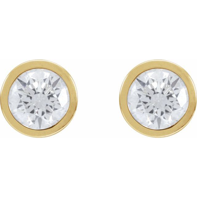 14K Yellow 1 1/5 CTW Lab-Grown Diamond Cocktail-Style Earrings