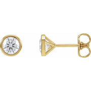 14K Yellow 3/4 CTW Lab-Grown Diamond Cocktail-Style Earrings