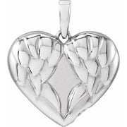 Sterling Silver Angel Wings Heart Ash Holder