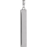 Sterling Silver Ash Holder Bar Pendant