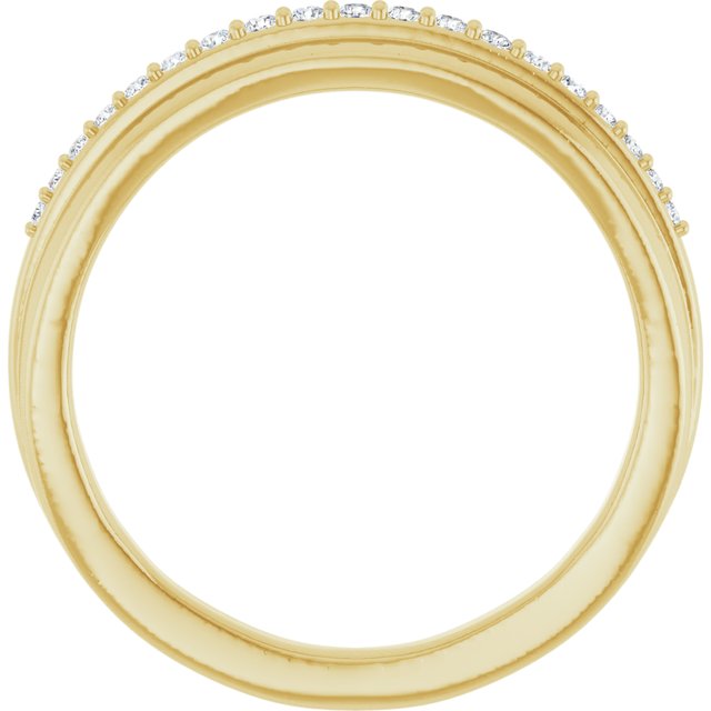 14K Yellow 1/6 CTW Lab-Grown Diamond Matching Band