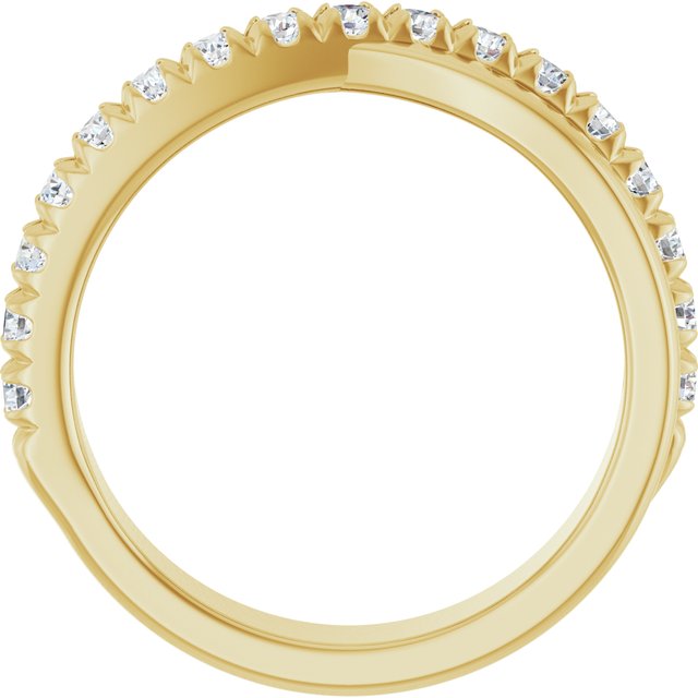 14K Yellow 1/2 CTW Lab-Grown Diamond Anniversary Band