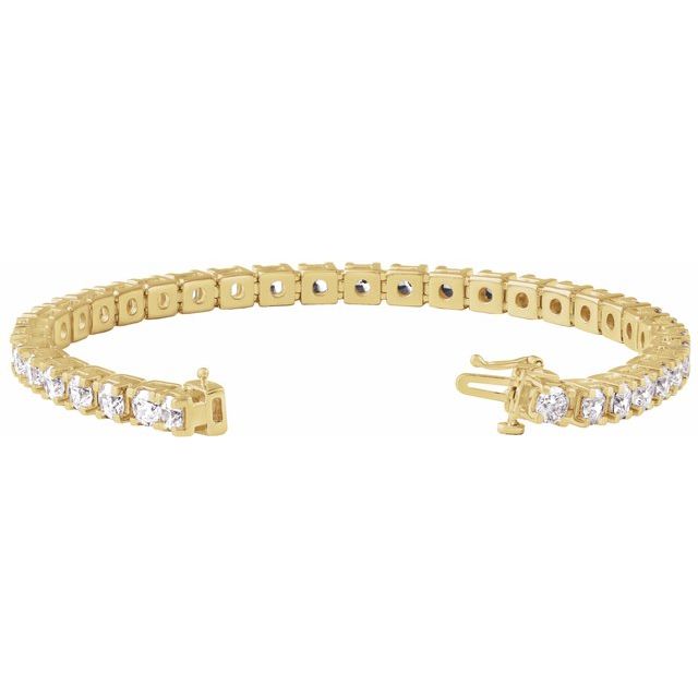 14K Yellow 9 CTW Lab-Grown Diamond Link 7 1/4' Bracelet