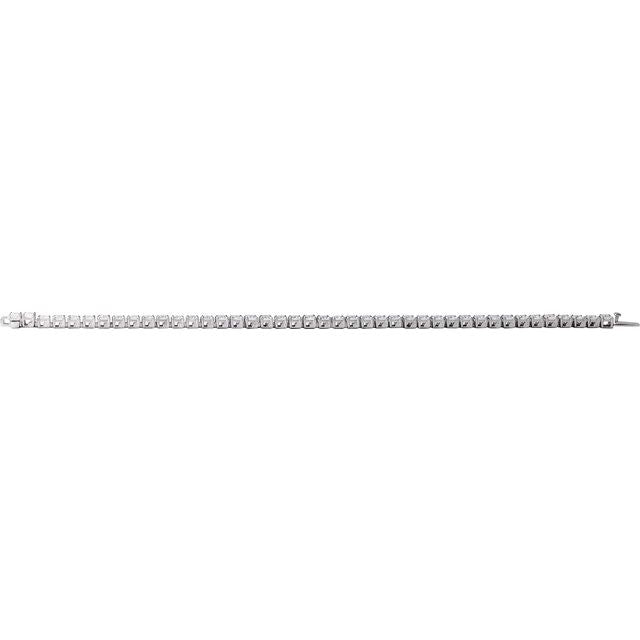 14K White 7 CTW Lab-Grown Diamond Link 7 1/4' Bracelet