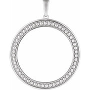 Sterling Silver Coin Frame Bezel Pendant Mounting for 38.5x3 mm Coin