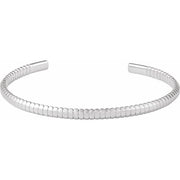 14K White Cuff 7' Bracelet