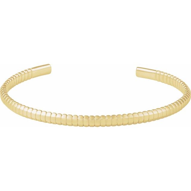 14K Yellow Cuff 7' Bracelet