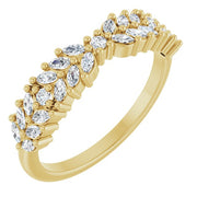 14K Yellow 1/2 CTW Lab-Grown Diamond Anniversary Band
