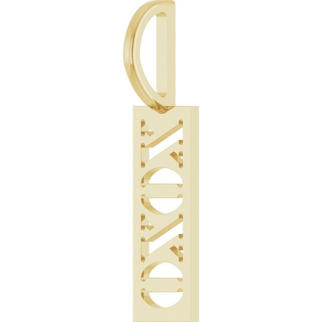 14K Yellow XOXO Charm/Pendant
