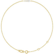 14K Yellow 1/10 Natural Diamond Graduated 6 1/2-7 1/2' Bracelet