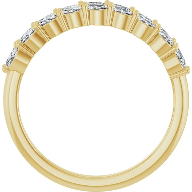 14k Yellow 1/2 Ctw Natural Diamond Anniversary Band