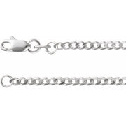 Sterling Silver 1.95 mm Curb 18' Chain