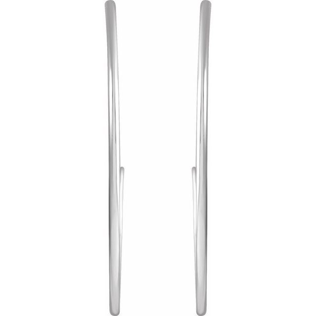 Sterling Silver 38 mm Hoop Earrings