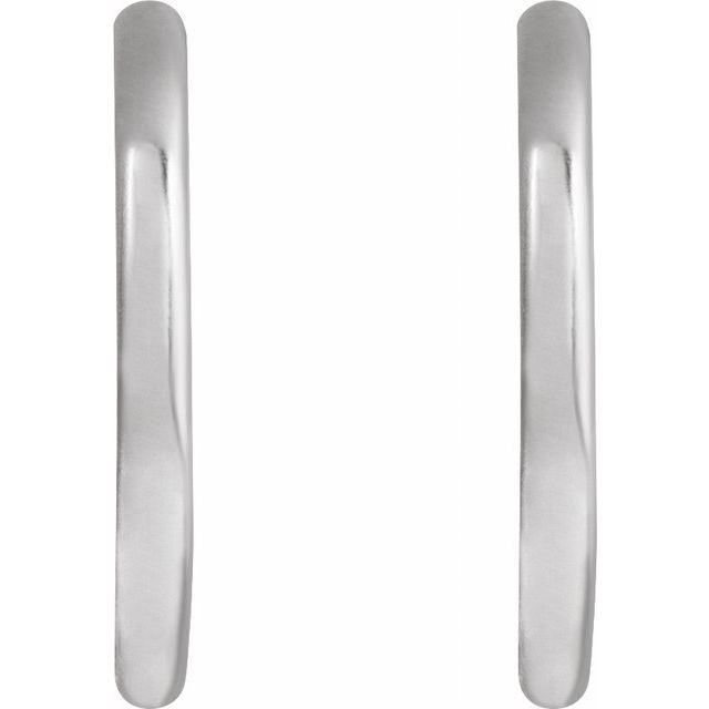 Sterling Silver 12 mm Hoop Earrings