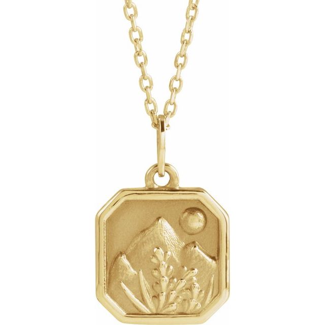 14K Yellow Mountain 16-18' Necklace