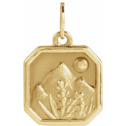 14K Yellow Mountain Pendant