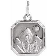 Sterling Silver Mountain Pendant