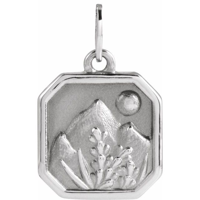 Sterling Silver Mountain Pendant