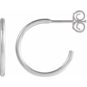 Sterling Silver 15 mm Hoop Earrings