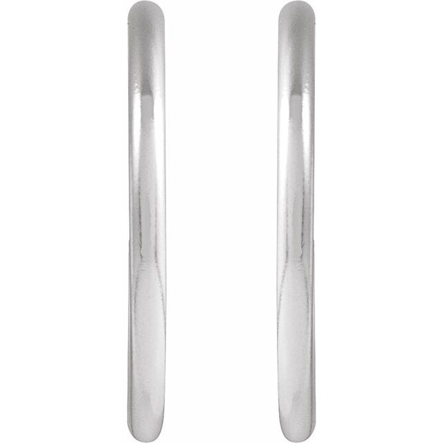 Sterling Silver 15 mm Hoop Earrings