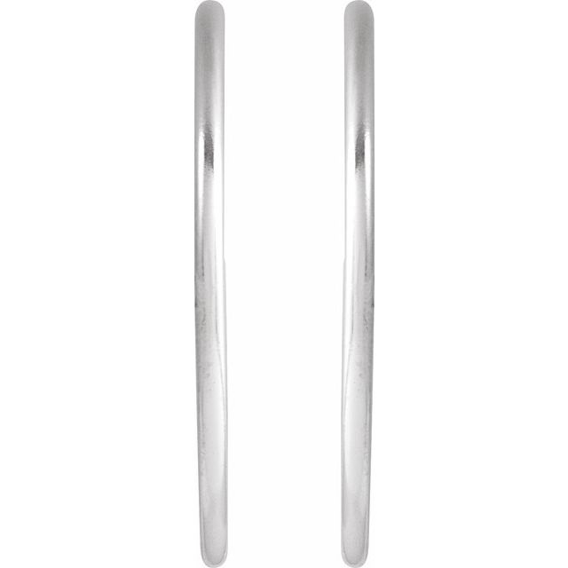 Sterling Silver 25 mm Hoop Earrings