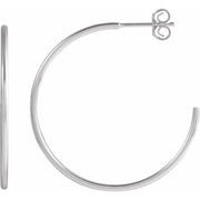 Sterling Silver 30 mm Hoop Earrings