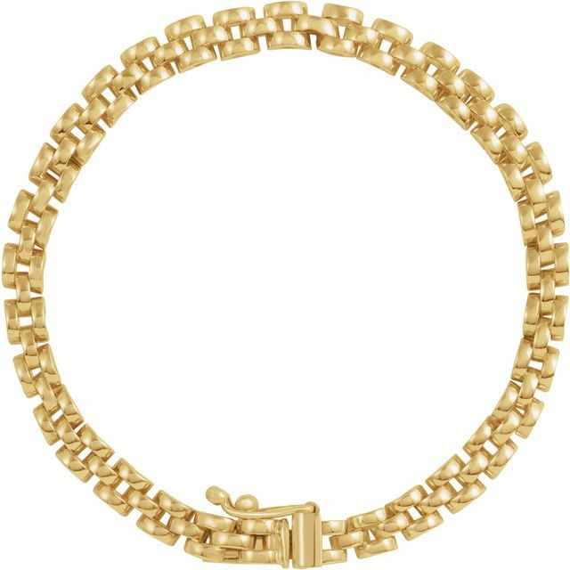 14K Yellow 4 mm Panther 6 1/2' Chain