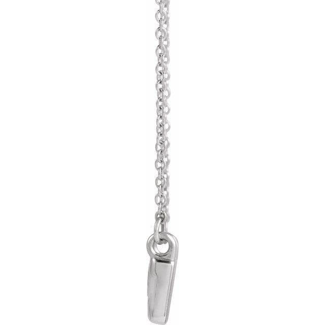 Sterling Silver .0075 CTW Natural Diamond Creation of Adam 18' Necklace