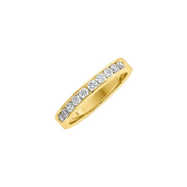 14K Yellow 1/2 CTW Natural Diamond Anniversary Band