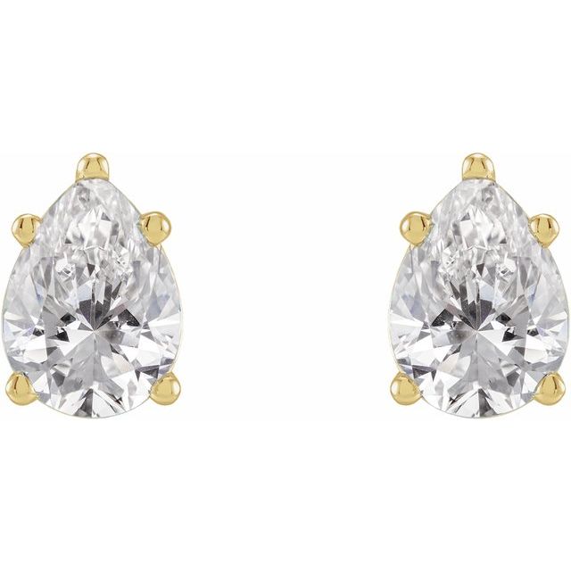 14K Yellow 5/8 CTW Natural Diamond Earrings