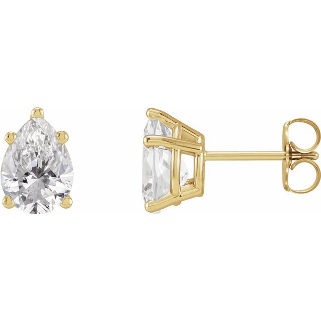 14K Yellow 5/8 CTW Natural Diamond Earrings